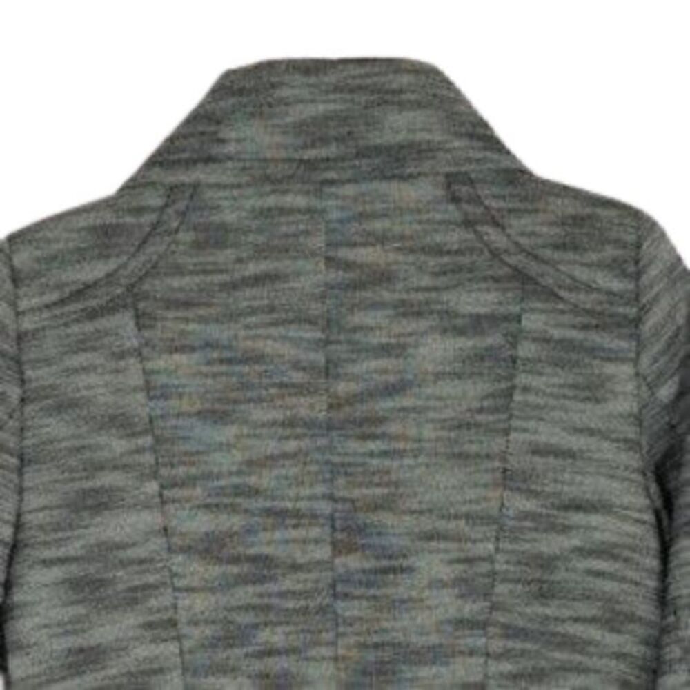 Zara Basic Heathered Gray Knit Peacoat - image 4